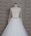 Goreous france lace A-line wedding dress with long  sleeve