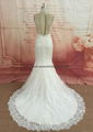 Elegance bateau neckline wedding dress with mermaid 