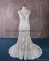 Luxurious V-neck lace wedding dresses