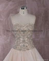 Luxurious strapless  sweetheat A-line wedding dress 2