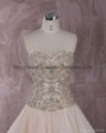 Luxurious strapless  sweetheat A-line wedding dress