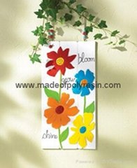 polyresin colorful floral adornments