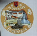 Polyresin Bratislava souvenir plate