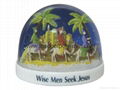 Plastic snow globe with Jesus for religous gifts 2