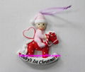 Personalized baby christmas ornament