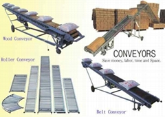 WOOD/BELT/ROLLER TYPE CONVERYOR
