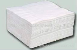 Luncheon Napkins 1/4 Fold/white napkin 2