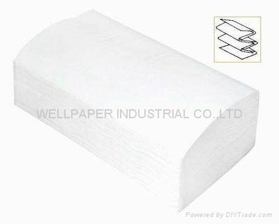 V Fold Towel Single fold towel paper towel fold 2