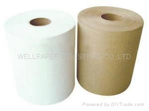 coffee towel unbleached brown towel roll kraft paper roll 4