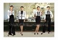 中山市专业制服厂供应订做酒店套装酒店服务员服装工衣最新版