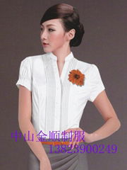 Office female administrative uniform shirt, manufacturer/wholesale suppliers