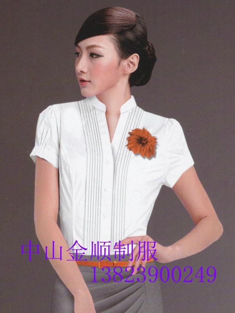 Office female administrative uniform shirt, manufacturer/wholesale suppliers  3