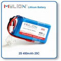 RC Lipo Battery 450mAh 7.4V  25C for small rc plane