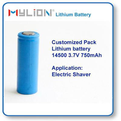 Small Lithium Battery 14500 750mah 3.6V From China Factory for beauty instrument