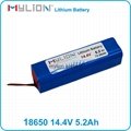Rechargeable lithium battery pack 18650 5200mah 14.4V for Medical Instrument