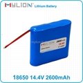 li-ion battery pack 14.4V 2600mah for 18650 Lithium battery sprayer