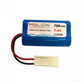 Mylion Lithium Battery 14500 2S 750mah 7.4V for electrical toy or phone