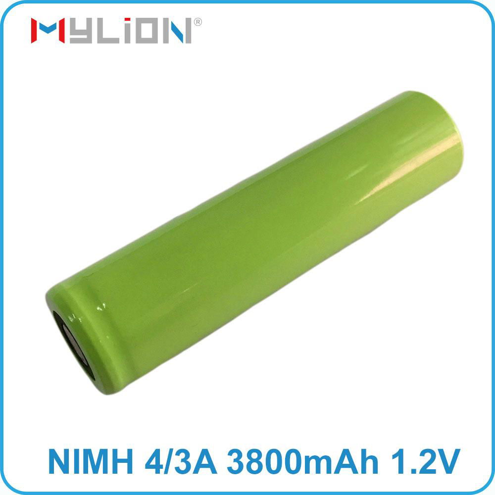 high quality rechargeable nimh 1.2v 4/3A 3800mah nimh Battery 2