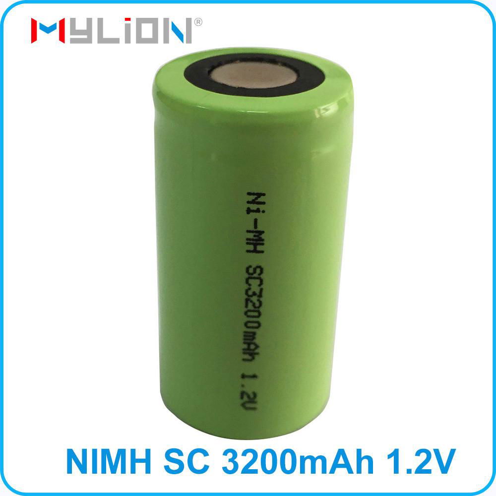 high quality rechargeable 1.2v SC 3200mah nimh Battery 2