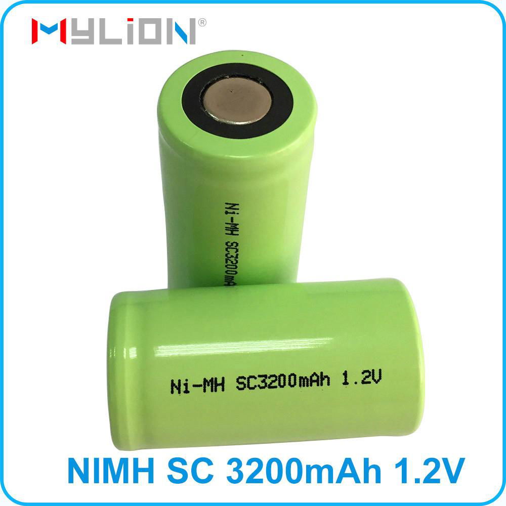 high quality rechargeable 1.2v SC 3200mah nimh Battery 3