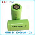 high quality rechargeable 1.2v SC 3200mah nimh Battery