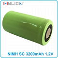 high quality rechargeable 1.2v SC 3200mah nimh Battery