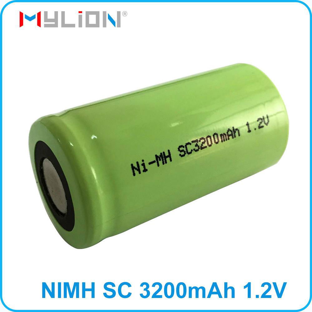 high quality rechargeable 1.2v SC 3200mah nimh Battery 5