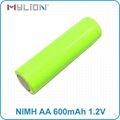 rechargeable nimh 1.2v 650mah aa Battery