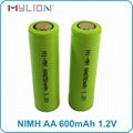 rechargeable nimh 1.2v 650mah aa Battery