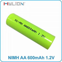 rechargeable nimh 1.2v 600mah AA Battery