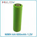  rechargeable nimh 1.2v 600mah AA Battery