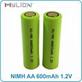  rechargeable nimh 1.2v 600mah AA Battery