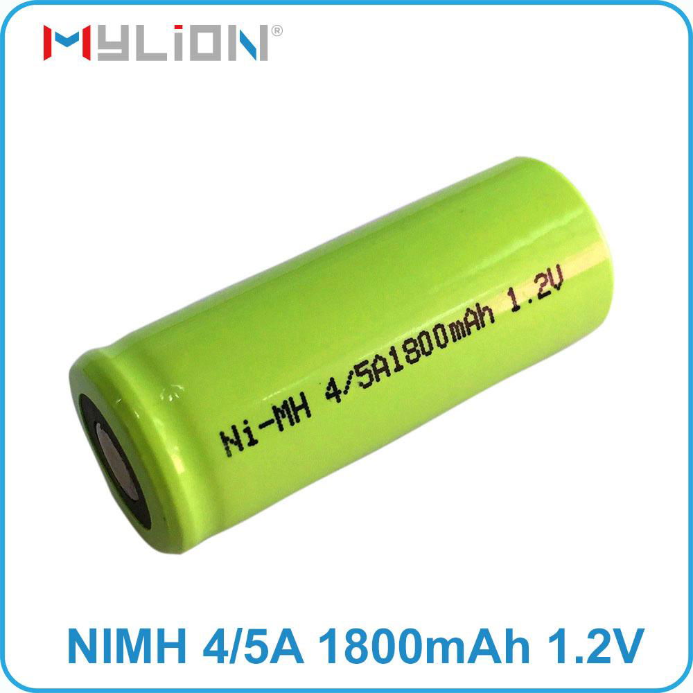 rechargeable 1.2v 4/5A 1800mah nimh Battery 5