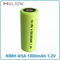 rechargeable 1.2v 4/5A 1800mah nimh Battery 6