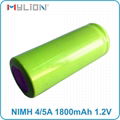 rechargeable 1.2v 4/5A 1800mah nimh Battery