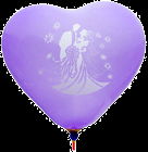 Heart balloon with print 