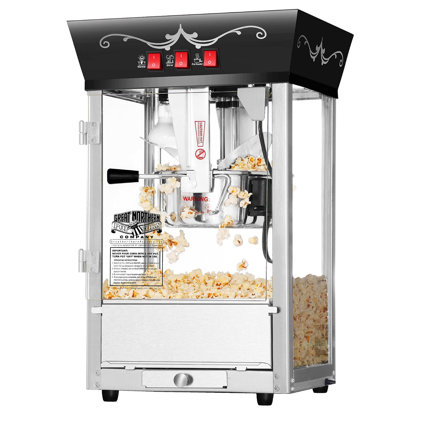 8 ounce classical popcorn machine (PM08S\) 4
