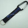 Polyester material lanyard with carabiner hook 1