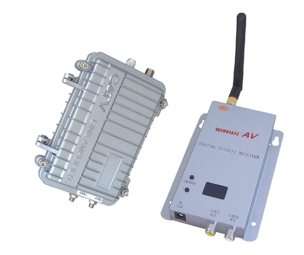 CATV wireless transmitter with receiver