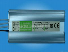 CE認証12V200W防水恆壓