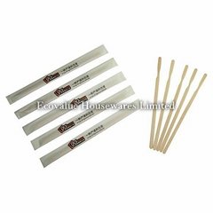 Individually (singly) Wrapped Wooden Coffee Stirrer