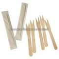 Individually Wrapped Wooden Chip Fork