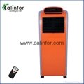 Orange color portable floor standing air cooler
