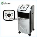 Calinfor white portable LCD air cooler fan for home using