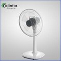 Calinfor new grey color 14 inch height ajustable table & stand fan