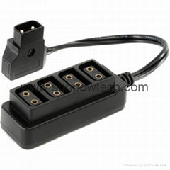 Male PowerTap to Four Female PowerTap Splitter Cable