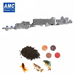 Pet food extruder with steam boiler