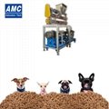 Dog food extruder with steam system