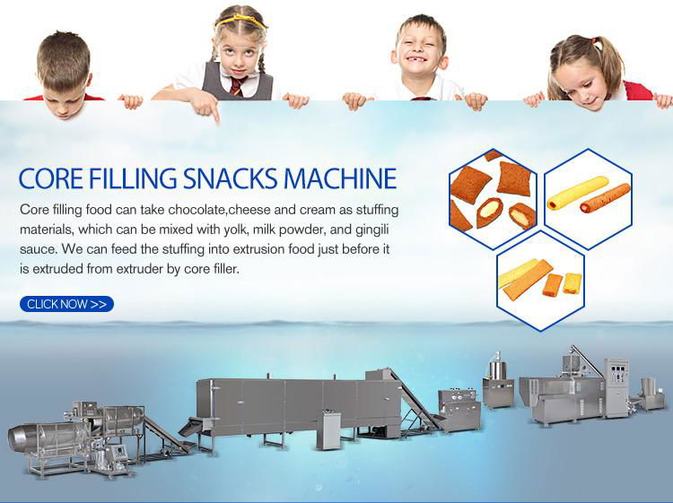 core filling snacks machine