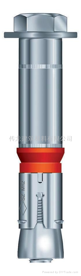 供应 德国曼卡特8.8级镀锌钢型号SZ-S 套管型抗震动自切底锚栓 3